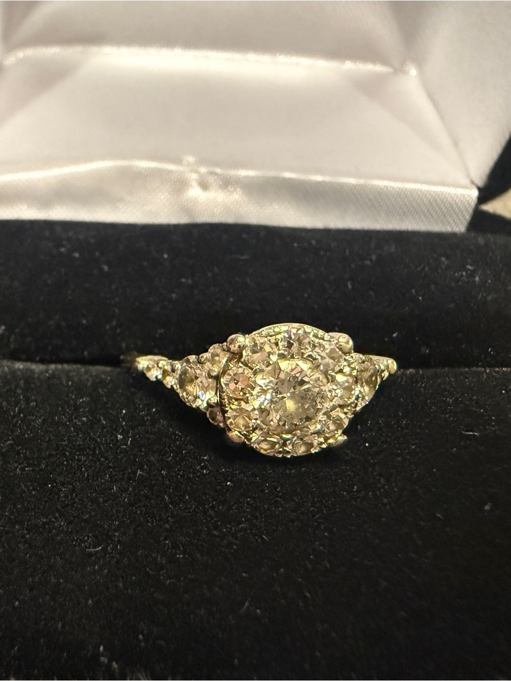 Kay Jewelers Yellow Gold Diamond Halo Ring